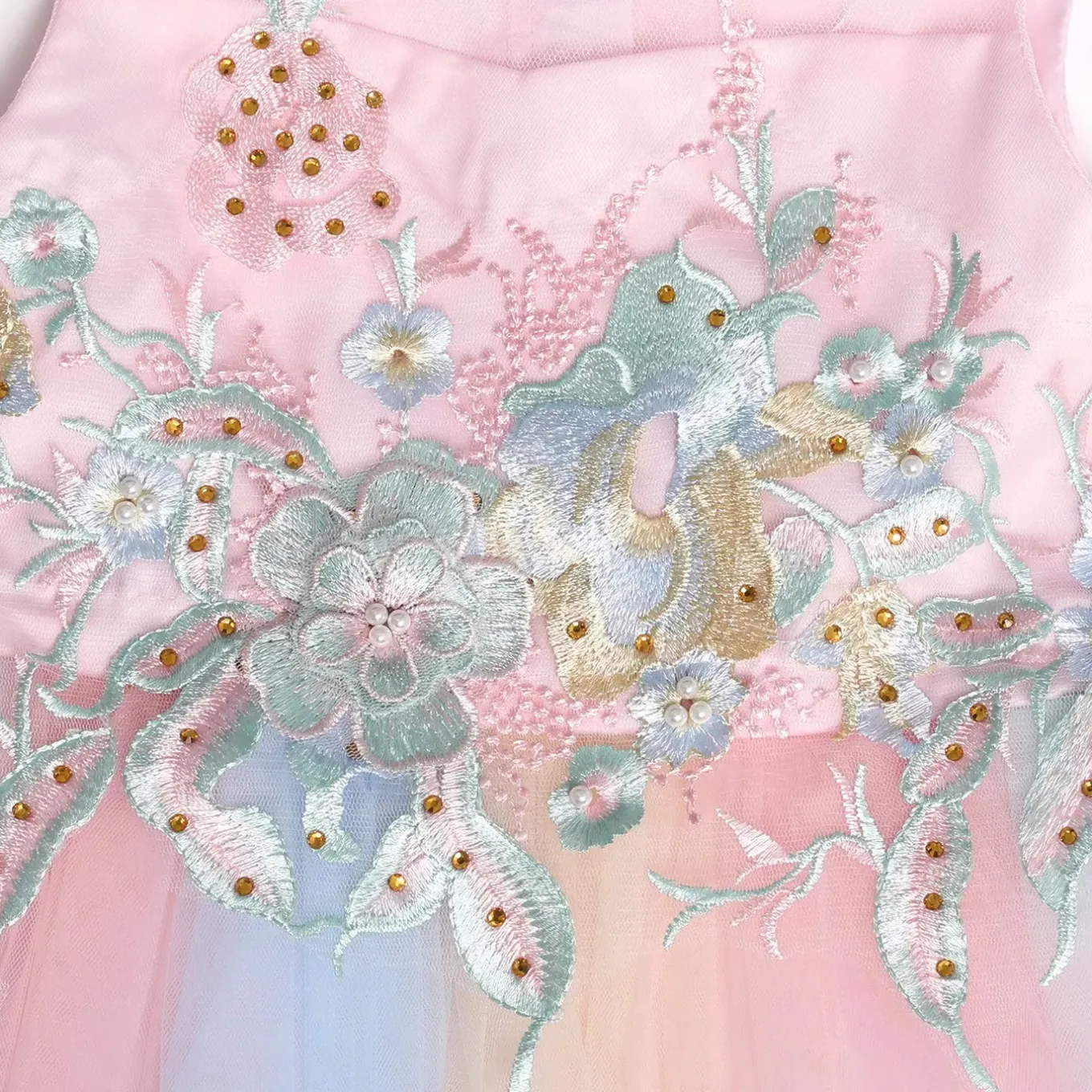 Rainbow Tulle Garden Dress