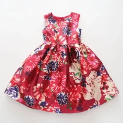 Red Florals Dress