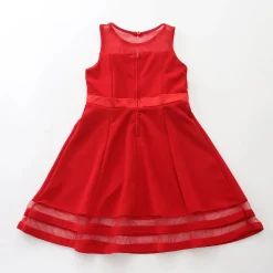 Red Little Miss Panelled Dress