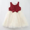 Red Pearls Tulle Dress