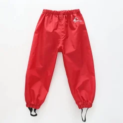 Red Water Repellent Rain Pants