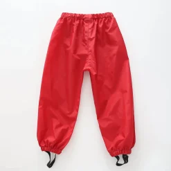 Red Water Repellent Rain Pants