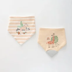 Safari 2pc Bandana Bib Set