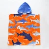 Shark Tale Kids Poncho Towel