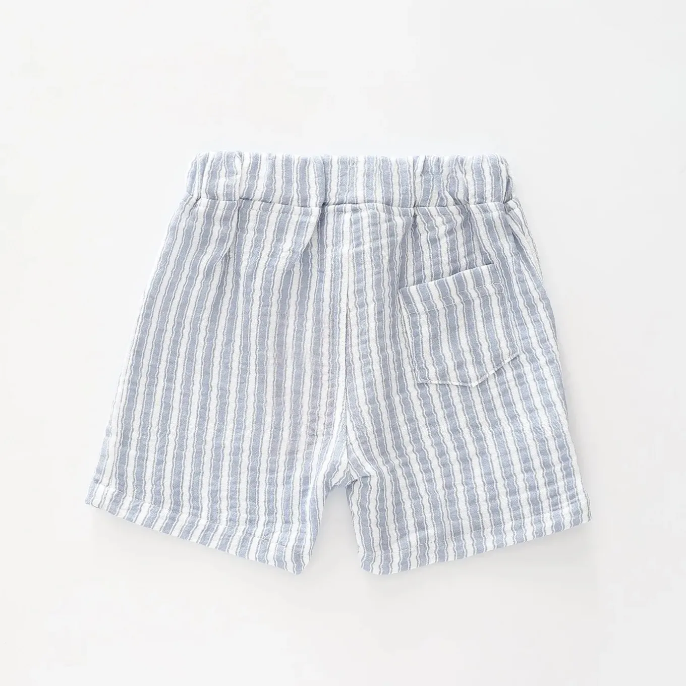 Stripe Cheesecloth Shorts
