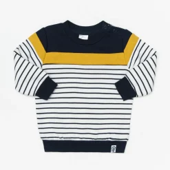 Varsity Kid Navy Striped Sweater Top - Toddler Boy