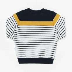 Varsity Kid Navy Striped Sweater Top - Toddler Boy