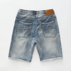 Washed Denim Shorts