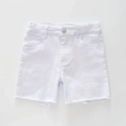 White Denim Shorts