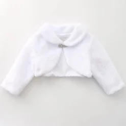 White Faux Fur Bolero Stole