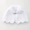 White Faux Fur Stole Cape