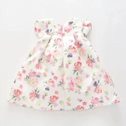 White Pink Floral Dress
