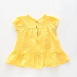 Yellow Cheesecloth Dress