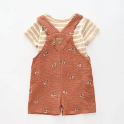 Zoo Crew Cheesecloth Shortalls Set